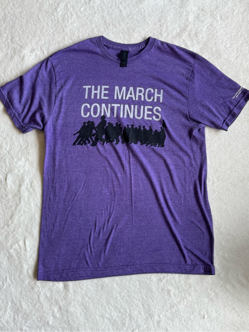 Civil Rights Memorial Center The March Continues Purple Graphic T-Shirt M